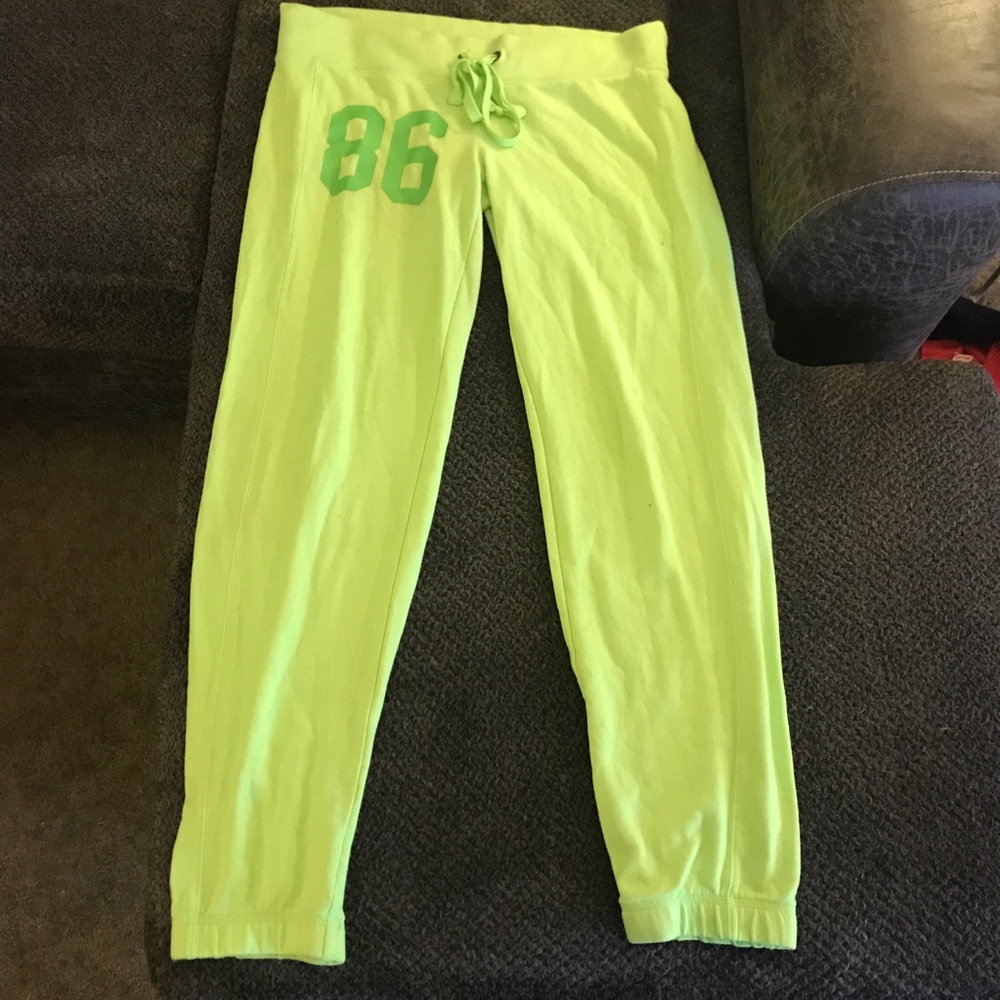 Green victoria’s secret PINK sweatpants
